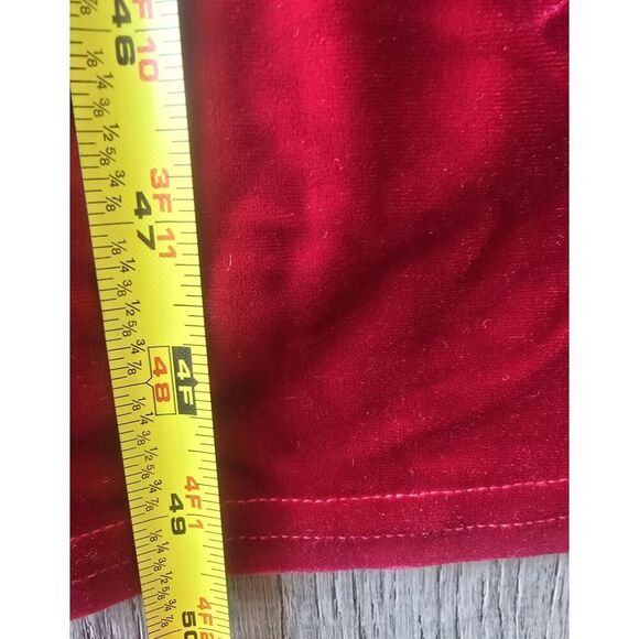 Vintage Hugo Buscati Women’s Long Red Velvet Dress Size Medium Party Formal - Picture 7 of 7